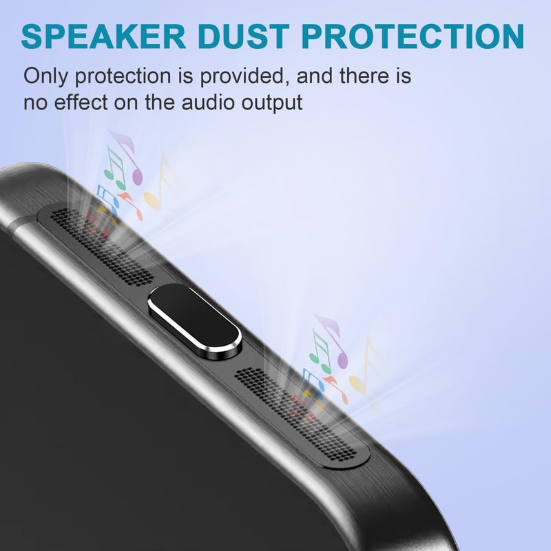 Goweewon USB C Dust Plug, 4 Pack USB C Port Cover, Type C Charging Port Plug Cover with Speaker Dust Cover, Phone Accessories for iPhone 17, iPhone 15/16/16 Plus/16 Pro/16 Pro Max - Image 3