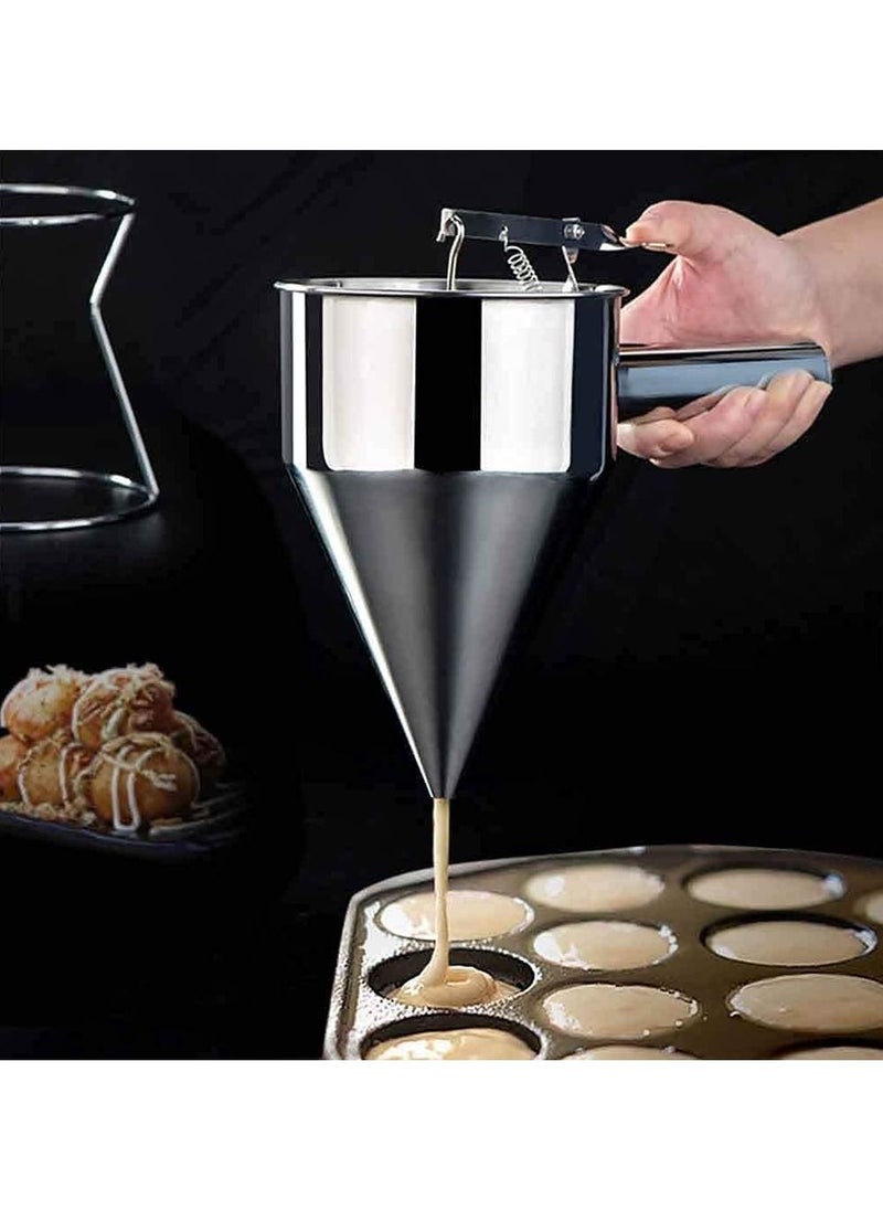 Generic - Pancake Dough Dispenser Stainless Steel Batter Dispenser Pastry Tools Baking Waffle Cake Gadgets Kitchen Accessories - Image 1