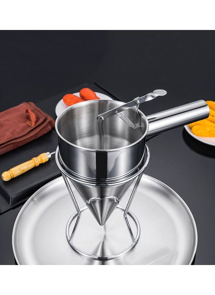 Generic - Pancake Dough Dispenser Stainless Steel Batter Dispenser Pastry Tools Baking Waffle Cake Gadgets Kitchen Accessories - Image 1
