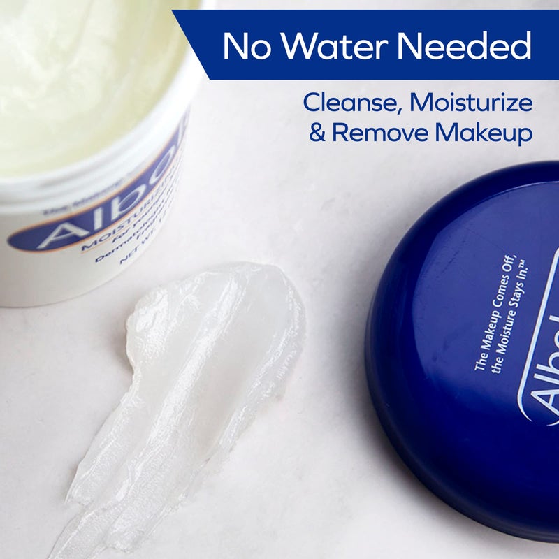 Albolene Albolene Face Moisturizer and Makeup Remover, Facial Cleanser and Cleansing Balm, Beta Carotene Fragrance Free Cream, 12 oz - Image 2
