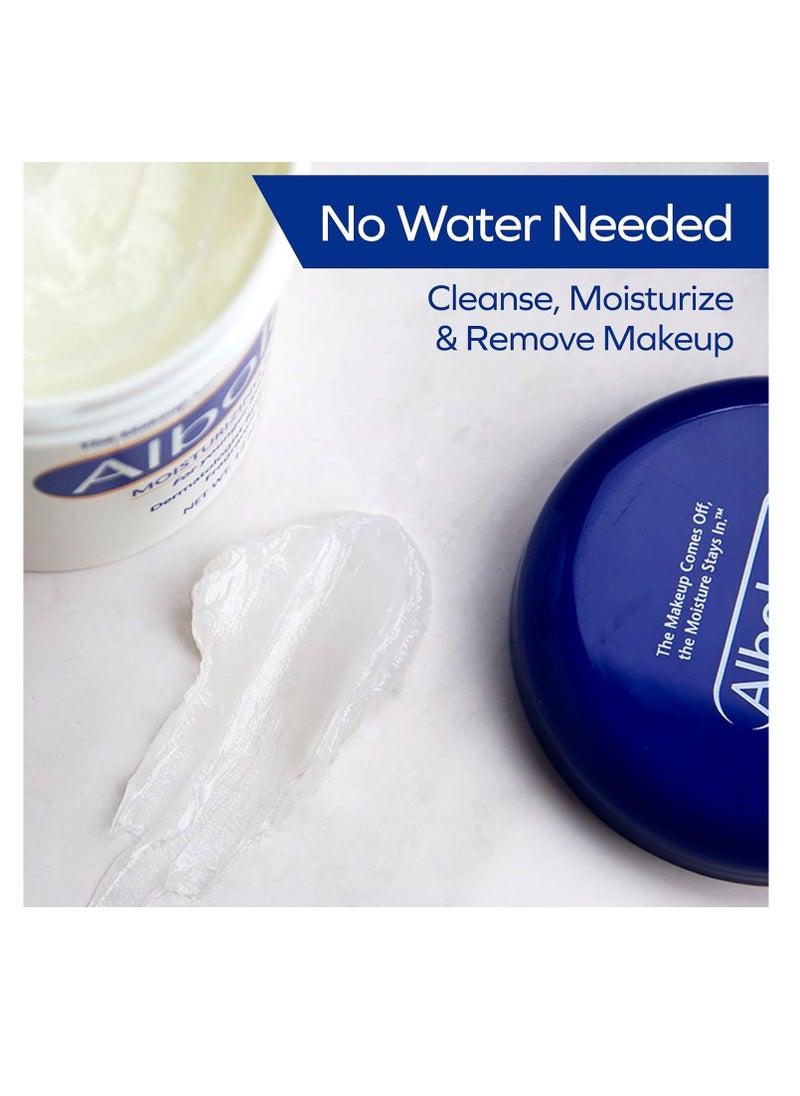Albolene - Albolene Face Moisturizer and Makeup Remover, Facial Cleanser and Cleansing Balm, Beta Carotene Fragrance Free Cream, 12 oz - Image 1