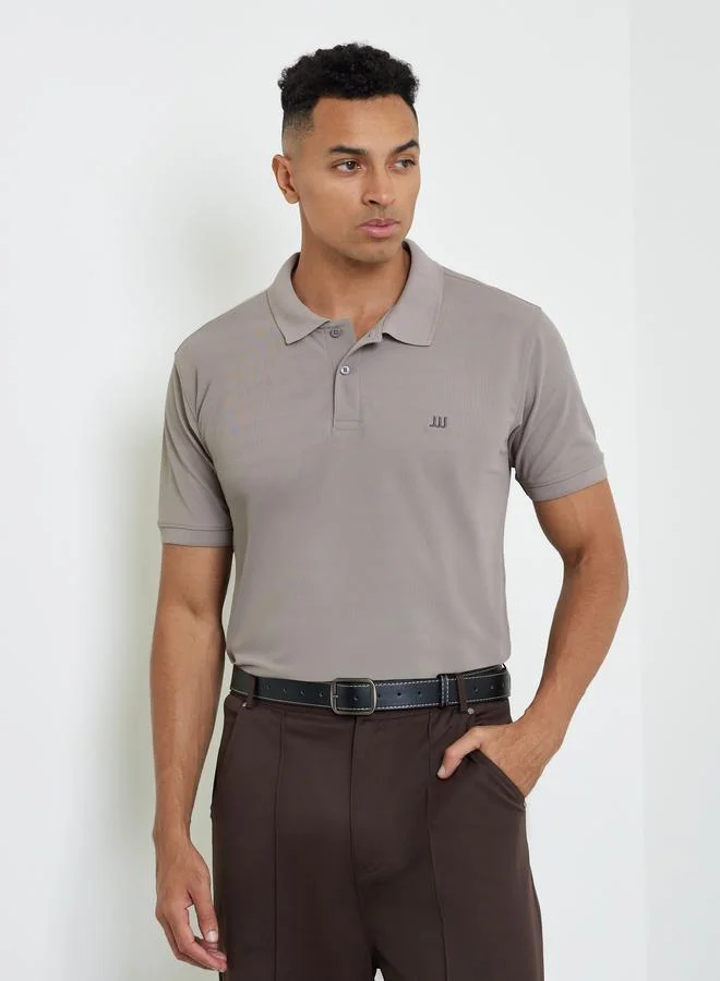 ستايلي Men Regular Fit Polo with Rib Collar