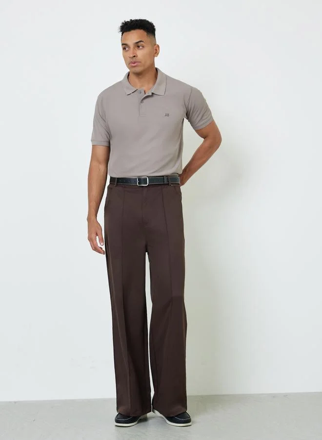 ستايلي Men Regular Fit Polo with Rib Collar