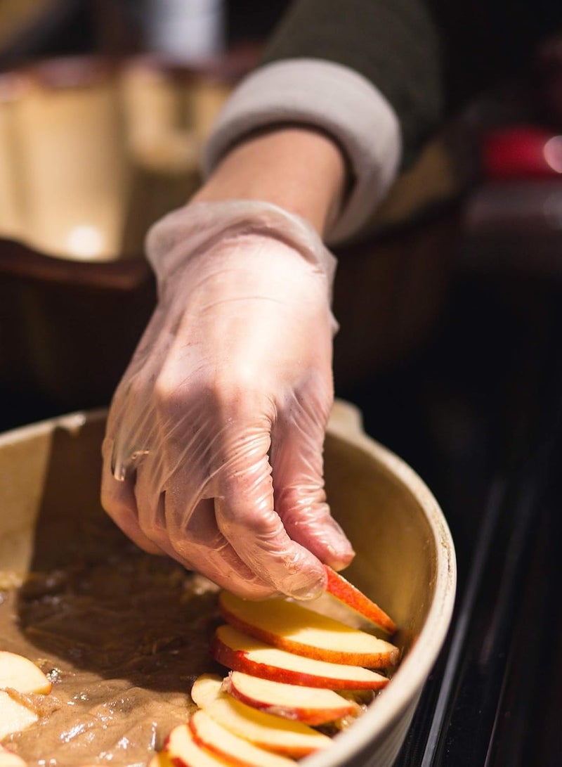 SKP Plastic Vinyl Gloves Transparent Large Size (70 pcs) - Image 5