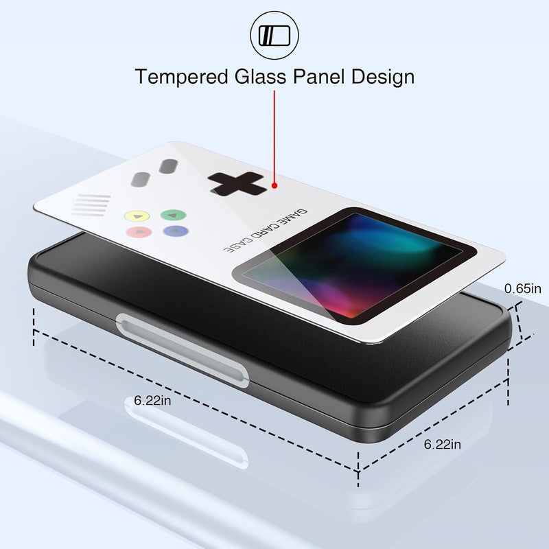 HEIYING حافظة بطاقات ألعاب لجهاز Nintendo Switch 2 / OLED / Lite، حامل ألعاب Switch بتصميم مخصص مع 24 فتحة لبطاقات الألعاب و24 فتحة لبطاقات Micro SD. - Image 5