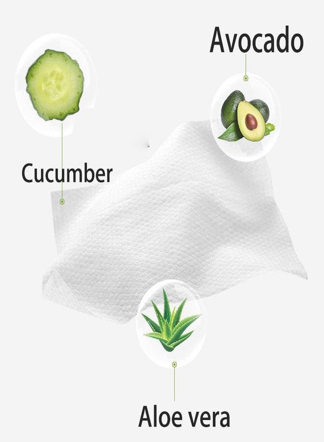 SQUICKLE Avocado Makeup Remover Facial Wipes || Moisturizing Deep Cleaning Wipes || Cucumber & Vitamin E Makeup Remover Wipes Hydrating, Refreshing, Soothing (Pack Of 1) (Makeup Wipes) - Image 4