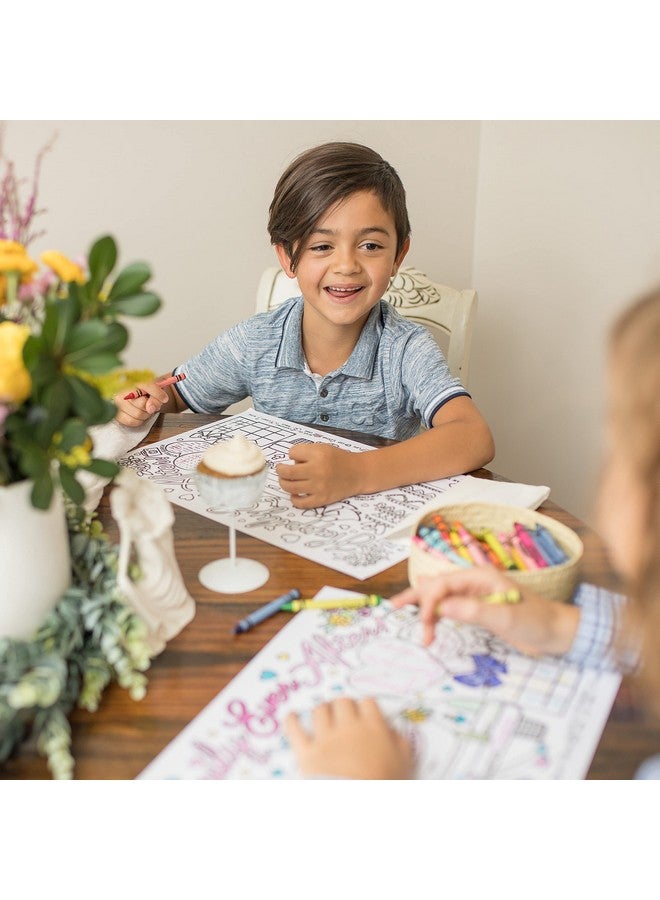 Tiny Expressions - Wedding Activity Placemats for Kids - Pack of 12 Disposable Coloring Paper Mats for Wedding Table Décor, Includes Activities & Games for Kids - Image 5