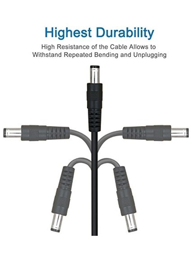 NIBEMINENT Sioxen USB 2.0 A Type Male to DC Charging Cable Pack Of 3 black - Image 3