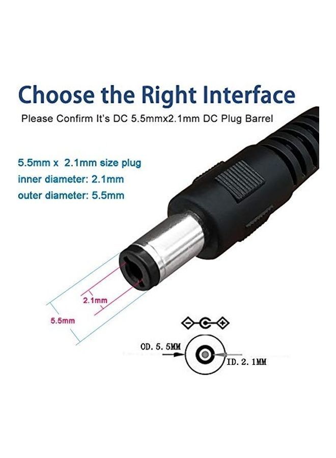 NIBEMINENT Sioxen USB 2.0 A Type Male to DC Charging Cable Pack Of 3 black - Image 2