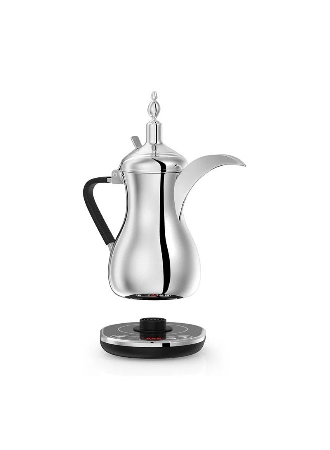 alsiaf 007 Al-Saif Electric Arabic Coffee Maker, 900W, with Digital Temperature and Time Display, 1L, Silver (E03307) - Image 2