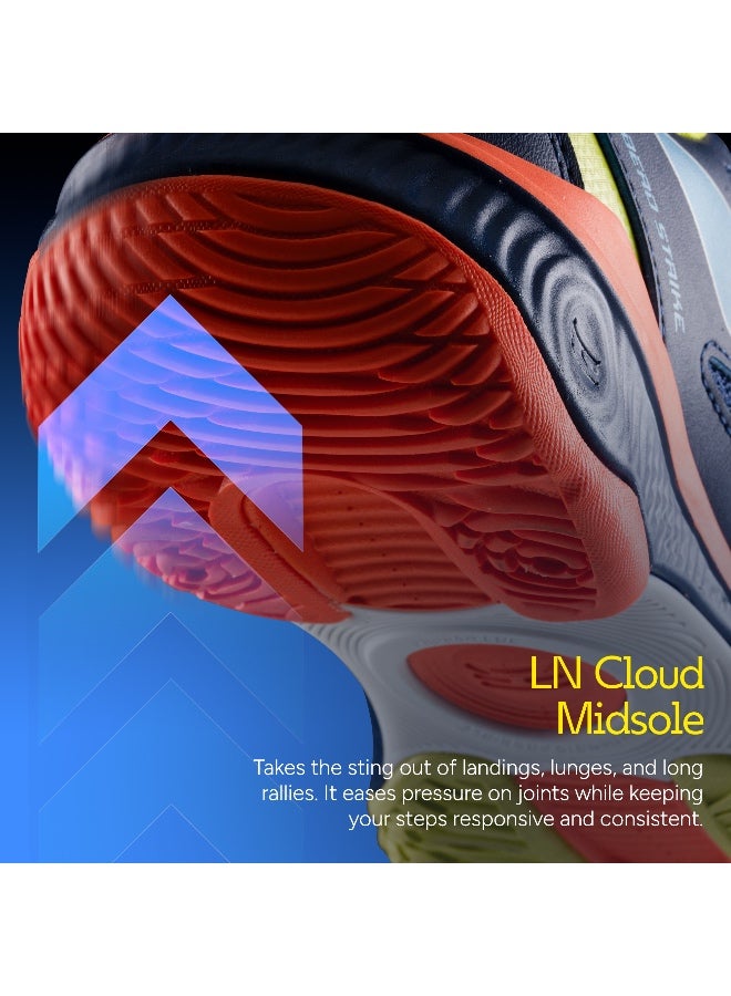 Li-Ning Halberd Strike Non Marking Badminton Shoes | All Indoor Sports | Lightweight, Breathable & Durable (Bluettint/Sulphur Spring ) EUR 35.6 - Image 4