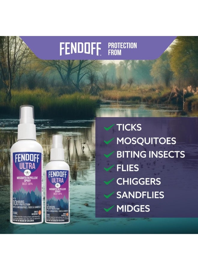FENDOFF Ultra Mosquito Repellent Spray With Deet 30% Upto 10Hrs Of Protection 250 ML - Image 5