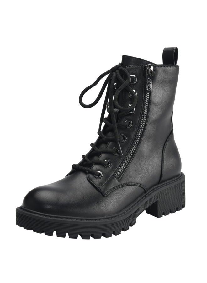 GUESS Women's Locate Combat Boot, Black 001, 40 EU - Image 1