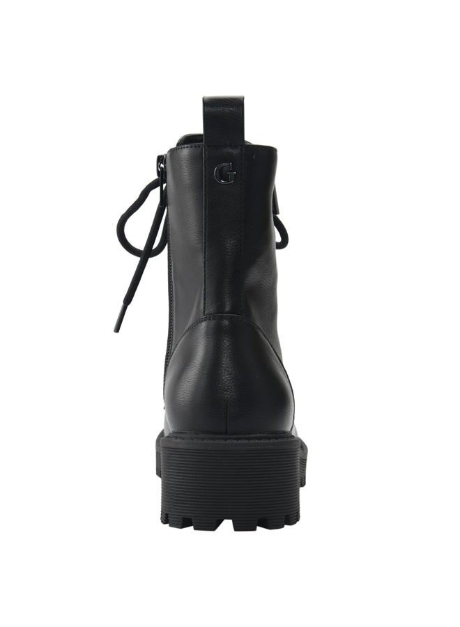 GUESS Women's Locate Combat Boot, Black 001, 40 EU - Image 2