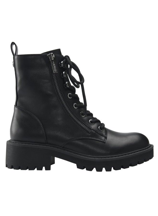 GUESS Women's Locate Combat Boot, Black 001, 40 EU - Image 5