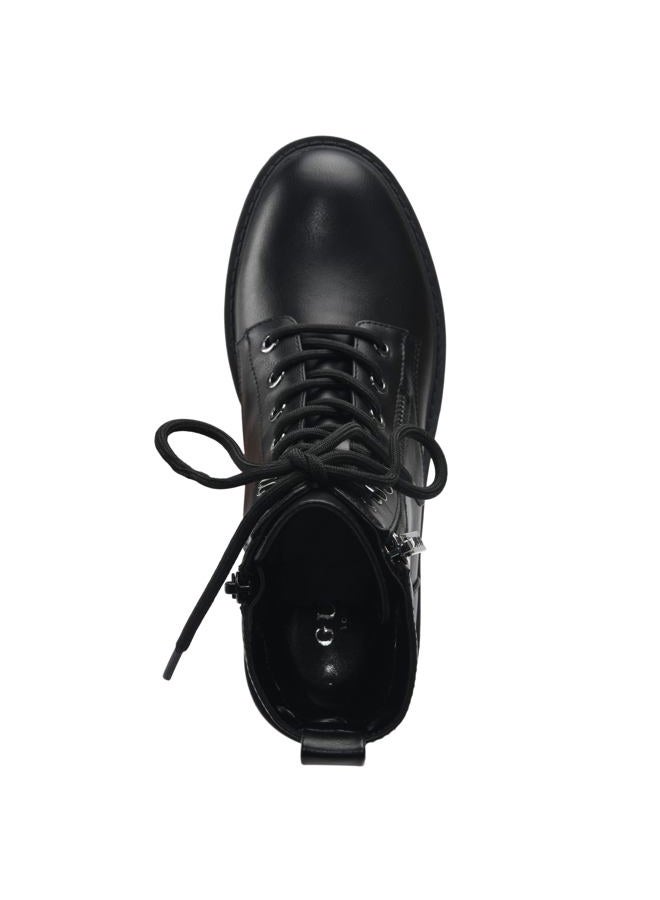GUESS Women's Locate Combat Boot, Black 001, 40 EU - Image 4