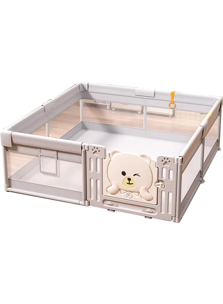 DubaiGallery Baby Playpen,150 * 180 * 65cm Playpen for Babies and Toddlers Baby Fence Baby Play Yards for Indoor & Outdoor with Breathable Mesh Anti-Fall Playpen - Image 1