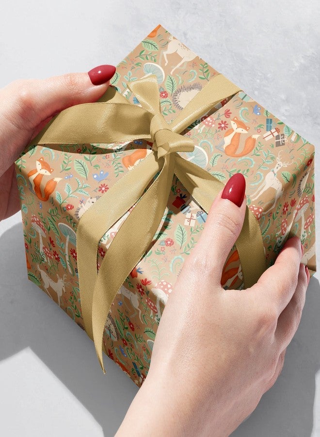 Jillson Roberts 6-Roll Count Baby Gift Wrap Available in 5 Different Designs, Krafty Fox - Image 2