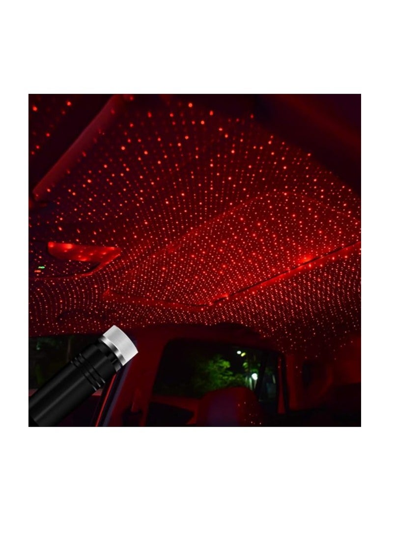 مصابيح زخرفية قابلة للتعديل إضاءة داخلية للسيارة سقف سيارة صغير ضوء ليلي على شكل نجمة مصباح جو مجرة - Image 1