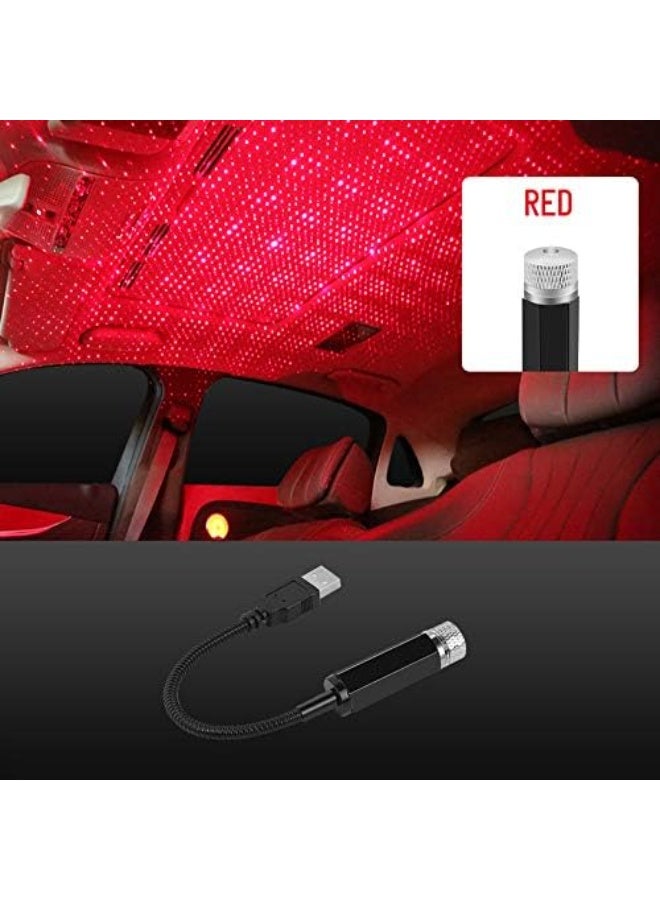 مصابيح زخرفية قابلة للتعديل إضاءة داخلية للسيارة سقف سيارة صغير ضوء ليلي على شكل نجمة مصباح جو مجرة - Image 4