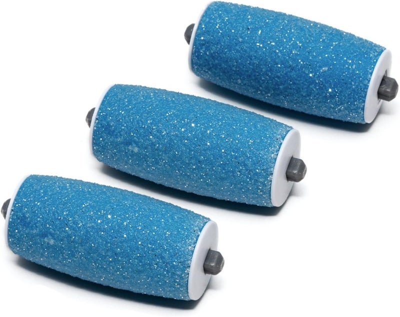 Own Harmony Extra Coarse 3 Refill Rollers Best Fit for Electric Callus Remover CR900 - Foot Care for Healthy Feet - Pedicure File Tools - Replacement 3 Pack Extra Coarse (Blue) - Image 2