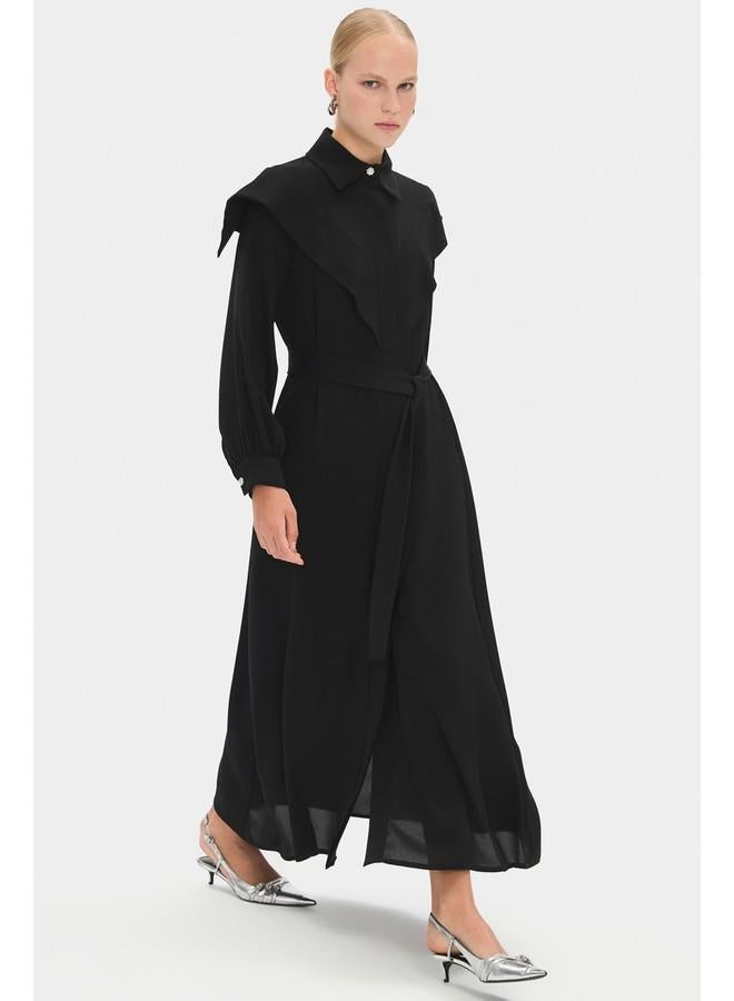 جون فستان ماكسي بحزام - Image 2