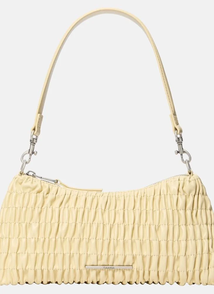 Calvin Klein Jeans Ruched Drop Zip through Shoulder Bag