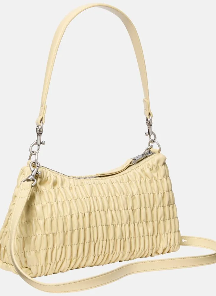 Calvin Klein Jeans Ruched Drop Zip through Shoulder Bag