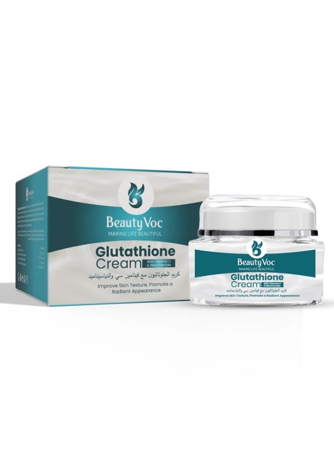 beauty glutathione cream BEAUTY VOC BeautyVoc Glutathione Whitening Cream with Vitamin C &  Niacinamide – Brightening & Dark Spot Removal, 50g | Best Price UAE