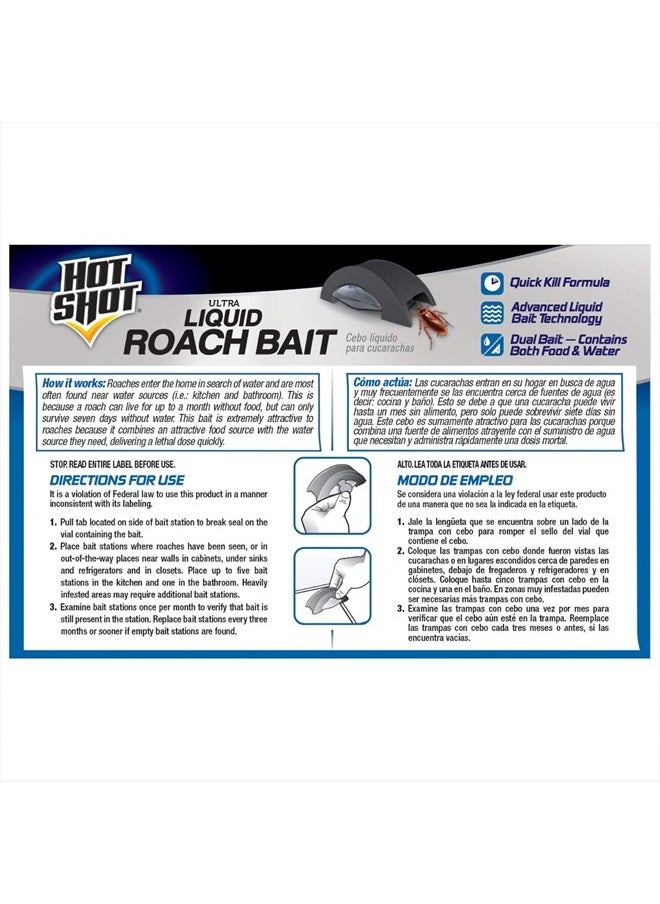 Hot Shot - Hot Shot Liquid Roach Bait, Roach Killer, 1 Pack, 6-Count - Image 1