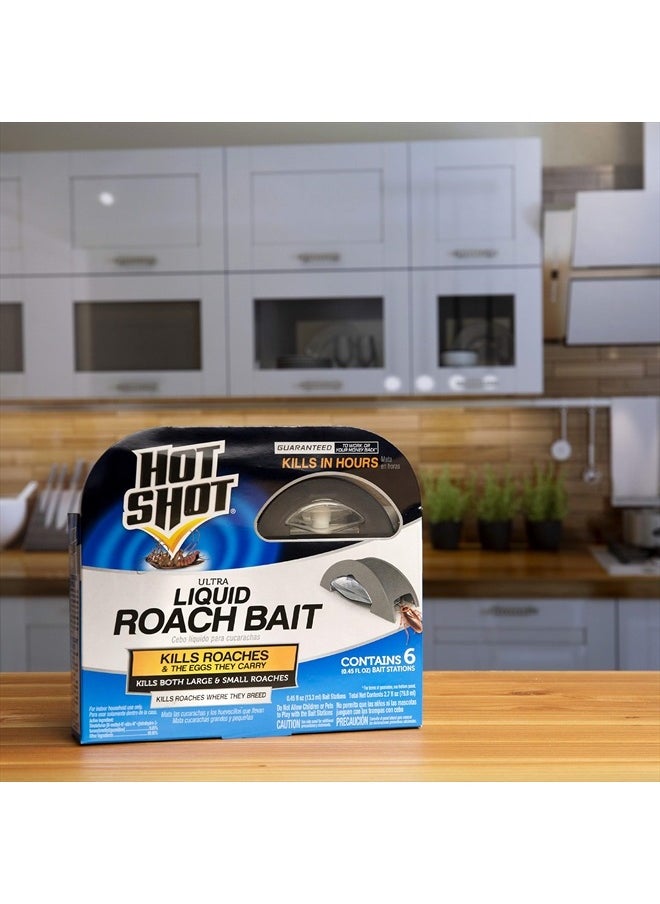 Hot Shot - Hot Shot Liquid Roach Bait, Roach Killer, 1 Pack, 6-Count - Image 1