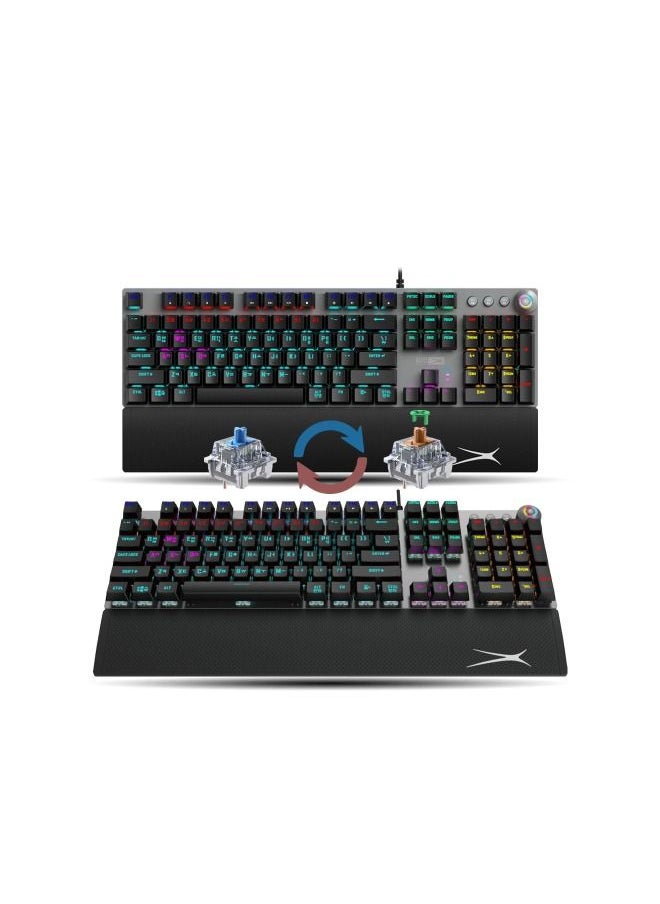 Altec Lancing - ALGK8614 لوحة مفاتيح سلكية للألعاب، مفتاح ميكانيكي أزرق - Image 1