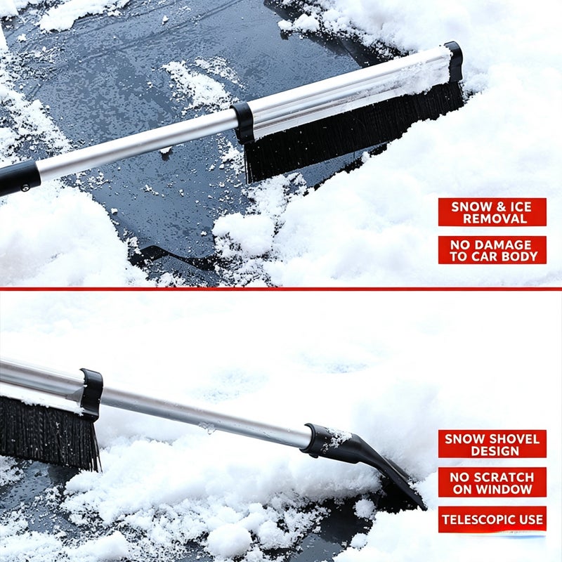Car Retractable Snow Scraper Ice Brush - Image 4
