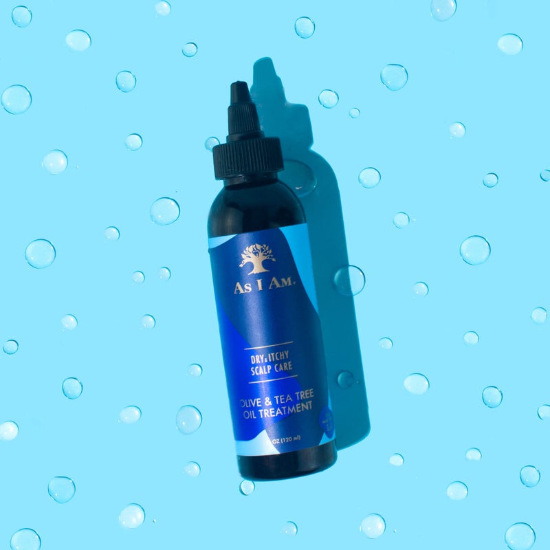 As I Am As Am Dry and Itchy Scalp Care Oil Treatment - 4 ounce - Enriched with Salicylic Acid, Olive Oil, and Tea Tree Oil - Fights Dandruff, Seborrheic Dermatitis, and Psoriasis, Blue - Image 3