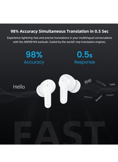 Furtey M3 offline language translation earbuds support 144 languages ​​and accents translation two-way translation translation device  - Image 3