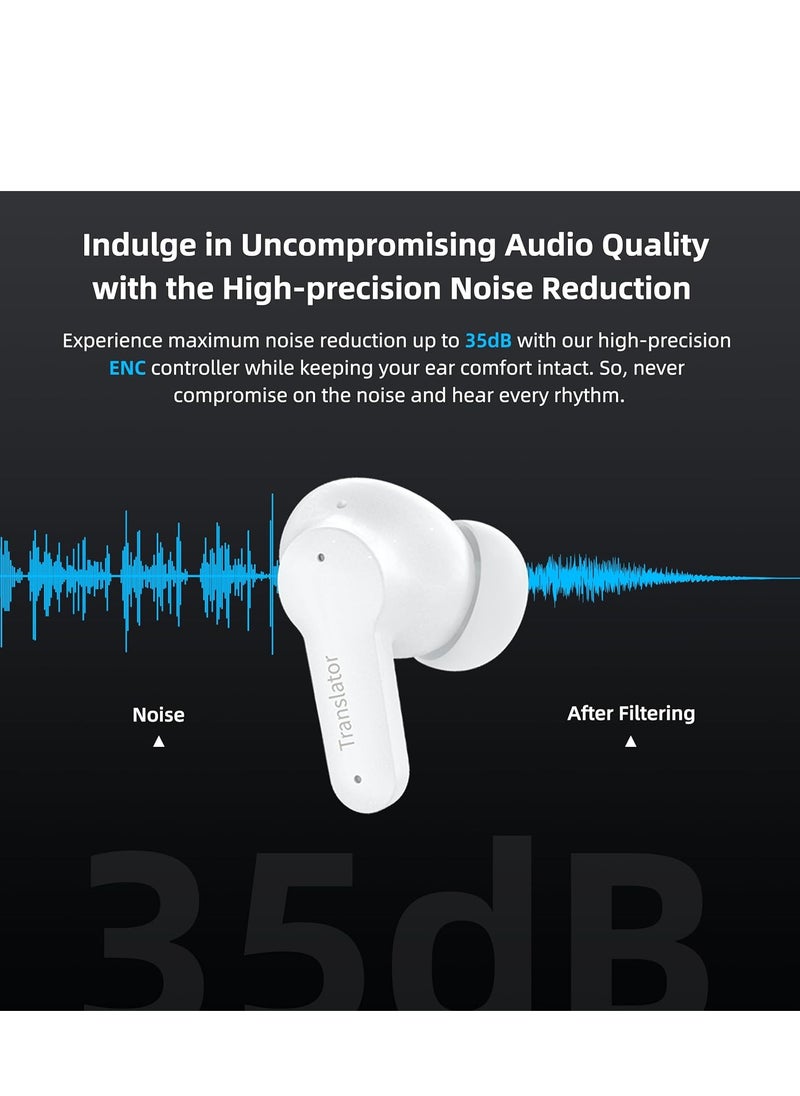 Furtey M3 offline language translation earbuds support 144 languages ​​and accents translation two-way translation translation device  - Image 5