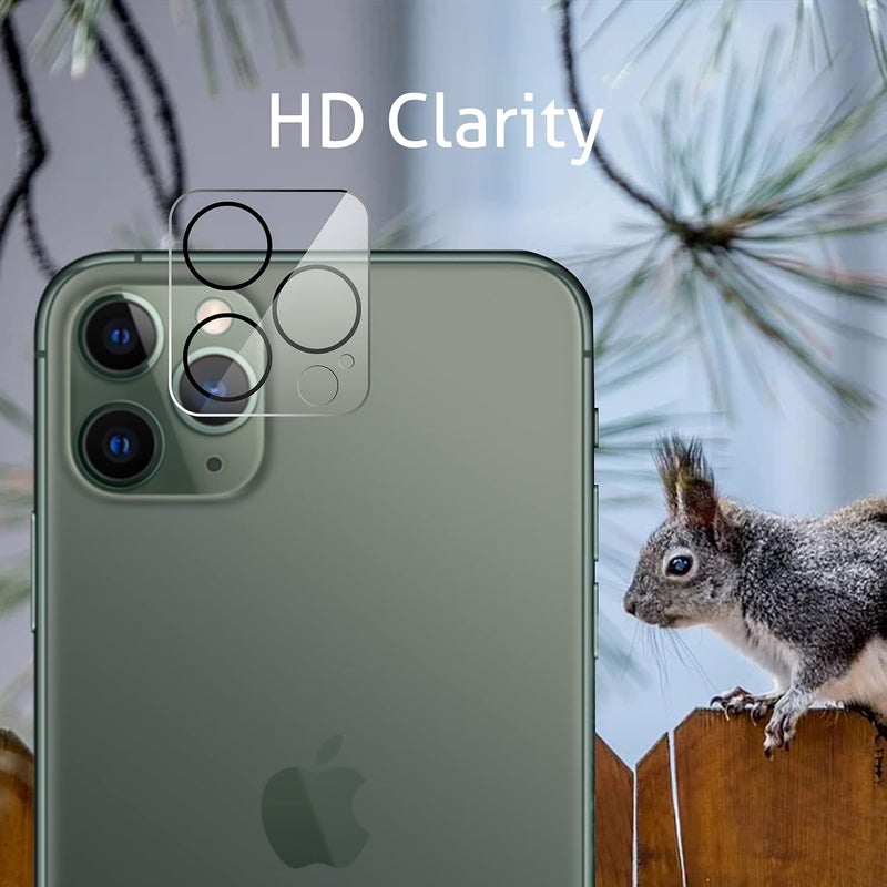 Ailun 2 Pack Privacy Screen Protector for iPhone 11 Pro Max [6.5 inch] + 2 Pack Camera Lens Protector Anti Spy Private Tempered Glass Film,[9H Hardness] - HD - Image 3