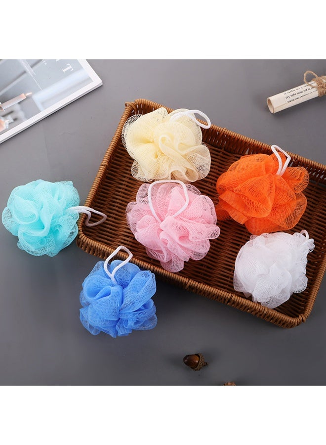 Bath Sponge Shower Loofahs Exfoliator Scrubber ball (20g/pcs) Mesh Pouf Bath Scrunchies Body Wash Puff (Set of 4)Random color - Image 3