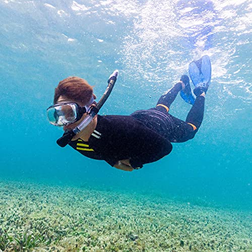 TUSA Sport Adult Imprex 3D Purge Mask and Dry Snorkel Combo, Black/Flash Yellow, UC-3325P-BKFY - Image 4