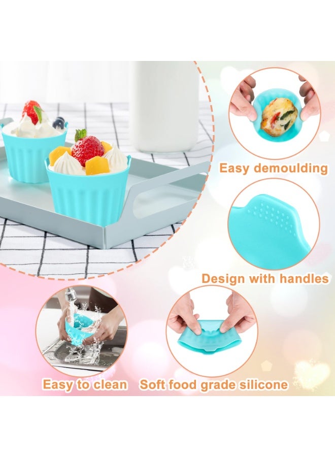 SANMUGEED Silicone Air Fryer Egg Poacher - 6PCS Moulds for Poached Eggs, Muffins, Cakes - Compatible with Ninja, Tower, Cosori Air Fryers - Image 4