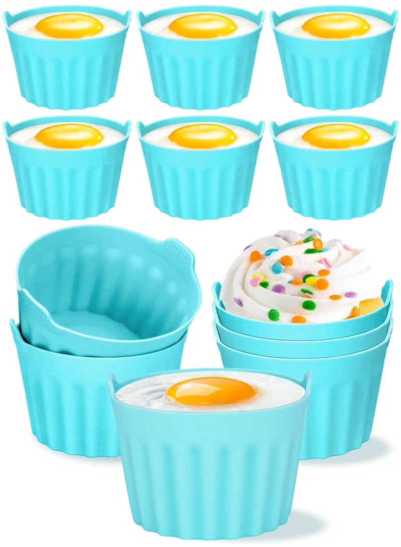 SANMUGEED Silicone Air Fryer Egg Poacher - 6PCS Moulds for Poached Eggs, Muffins, Cakes - Compatible with Ninja, Tower, Cosori Air Fryers - Image 1