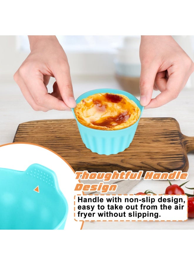 SANMUGEED Silicone Air Fryer Egg Poacher - 6PCS Moulds for Poached Eggs, Muffins, Cakes - Compatible with Ninja, Tower, Cosori Air Fryers - Image 3