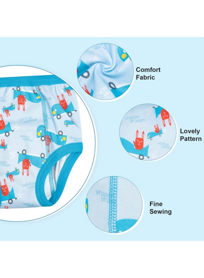 MooMoo Baby Potty Training Underwear For Boys Absorbent Cotton Training Pants Washable And Reusable 2T-7T 6 Packs - Image 3