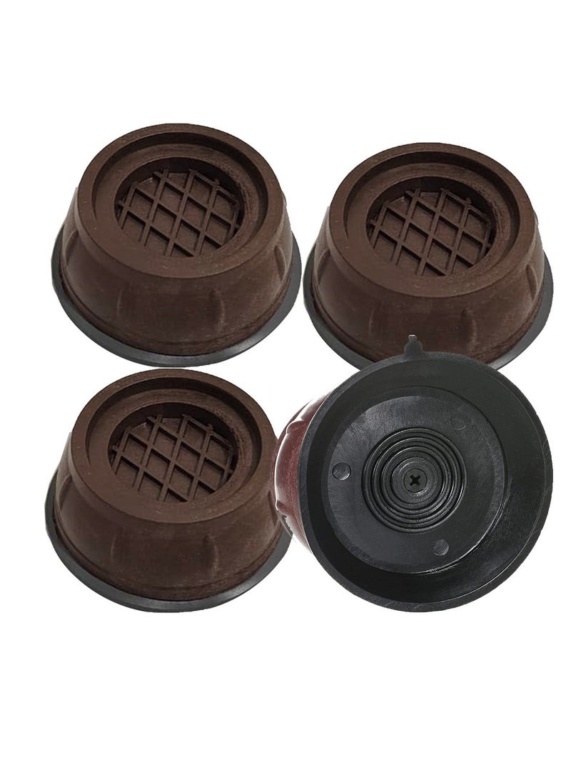 Generic - Rubber bases set washing machine and furniture multi-use anti-vibration, anti-shock and noise pads placed under the washer and dryer, a set of 4 different colors from Rana store - Image 1