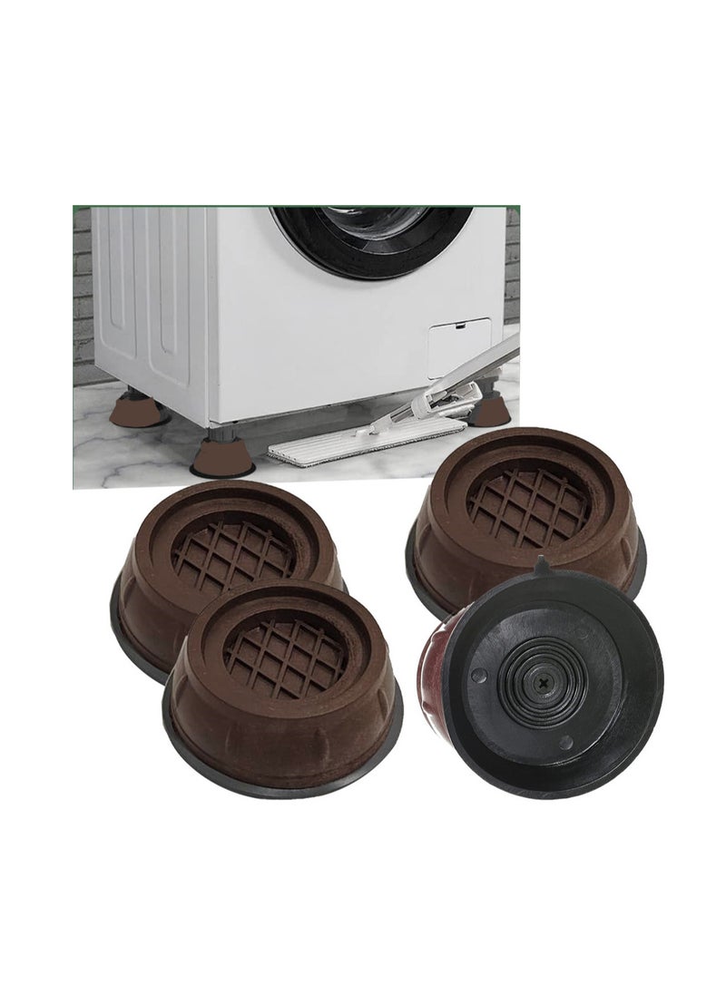 Generic - Rubber bases set washing machine and furniture multi-use anti-vibration, anti-shock and noise pads placed under the washer and dryer, a set of 4 different colors from Rana store - Image 1