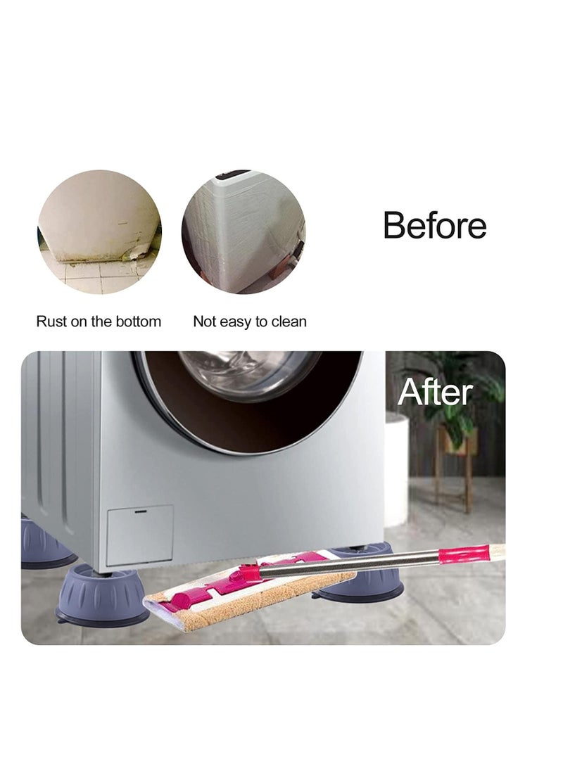Generic - Rubber bases set washing machine and furniture multi-use anti-vibration, anti-shock and noise pads placed under the washer and dryer, a set of 4 different colors from Rana store - Image 1