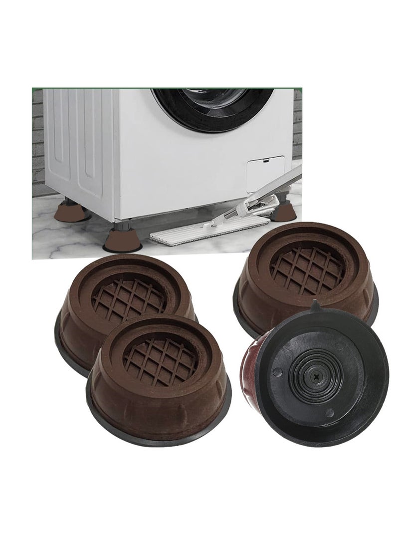Generic - Rubber bases set washing machine and furniture multi-use anti-vibration, anti-shock and noise pads placed under the washer and dryer, a set of 4 different colors from Rana store - Image 1