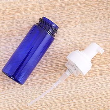 VASANA VASANA 4PCS 100ML33oz Empty Blue Plastic Foaming Dispenser Pump Bottles Storage Containers for Cosmetic Facial Cleanser Shampoo Shower Gel - Image 4