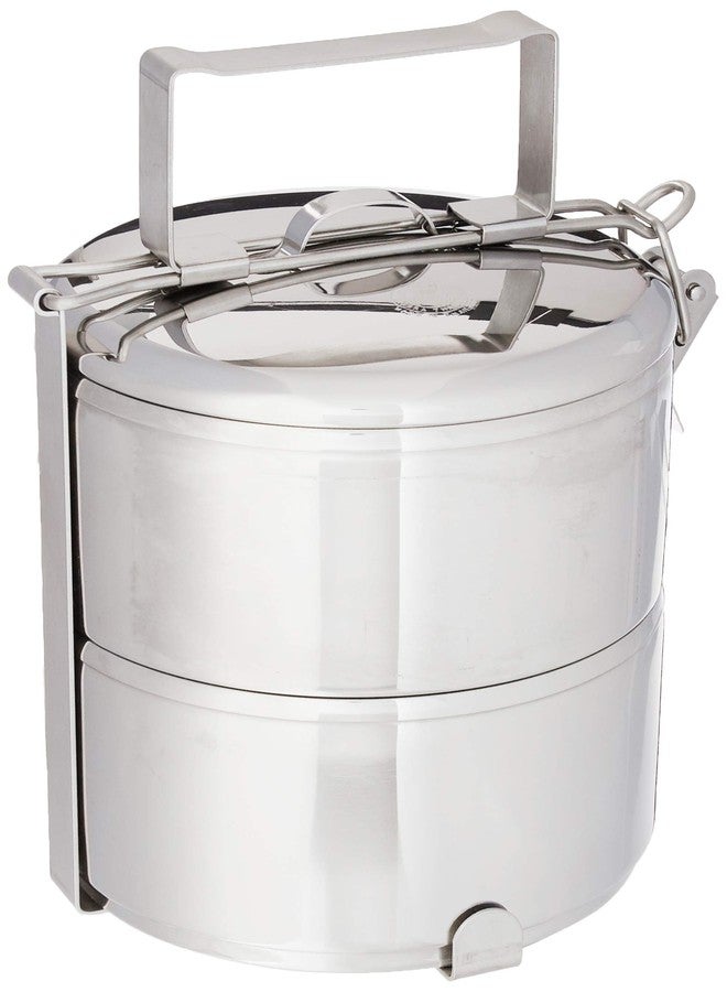 Zebra Technologies Zebra brand, Stainless steel food carrier 14cm x 2 tier premium quality - Image 1