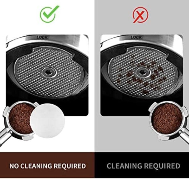 brikinte 1000 Pcs Coffee Paper Filter for Espresso Coffee Maker, 58 mm Unbleached Espresso Filter Puck Screen Portafilter Paper Compatible with Breville Barista, Mr. Coffee and Other Espresso  Machine - Image 4